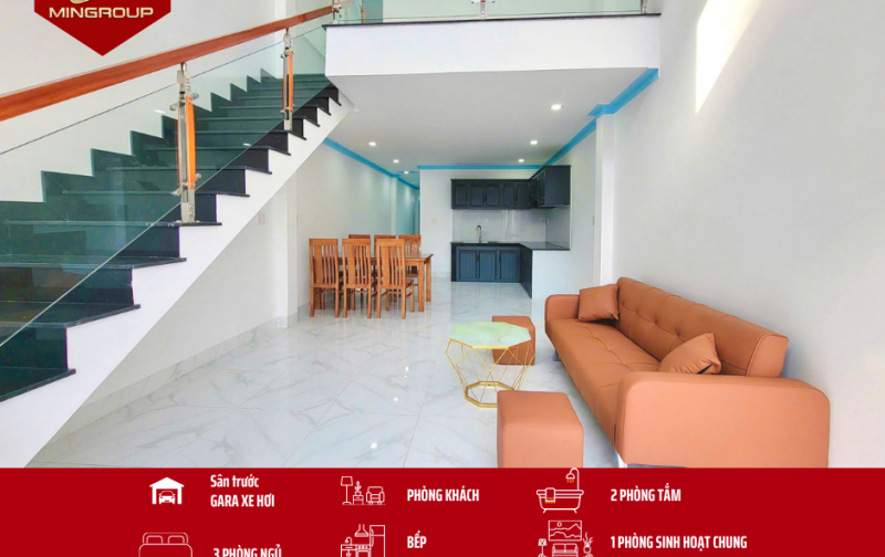 Bán nhà mới xây gần KCN GIang Điền,tiện ích đầy đủ,sổ 100% thổ cư